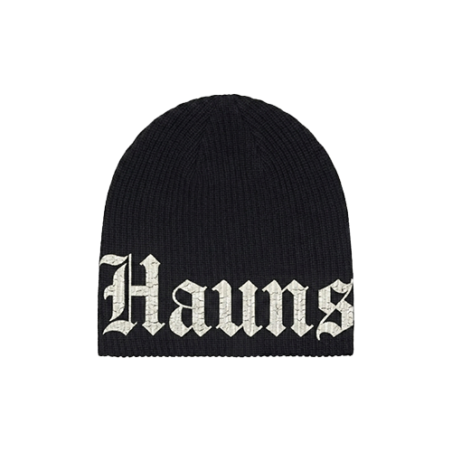 HAUNS Beanie Mit Logo Black